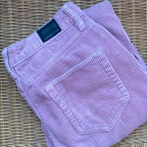 Urban Outfitters BDG Mom High Rise Pink Cord